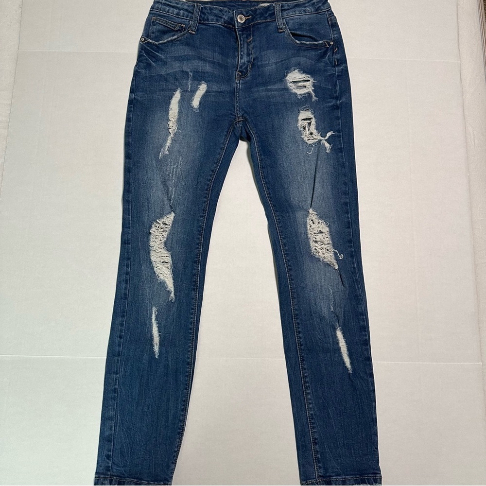 I & M distressed skinny jeans